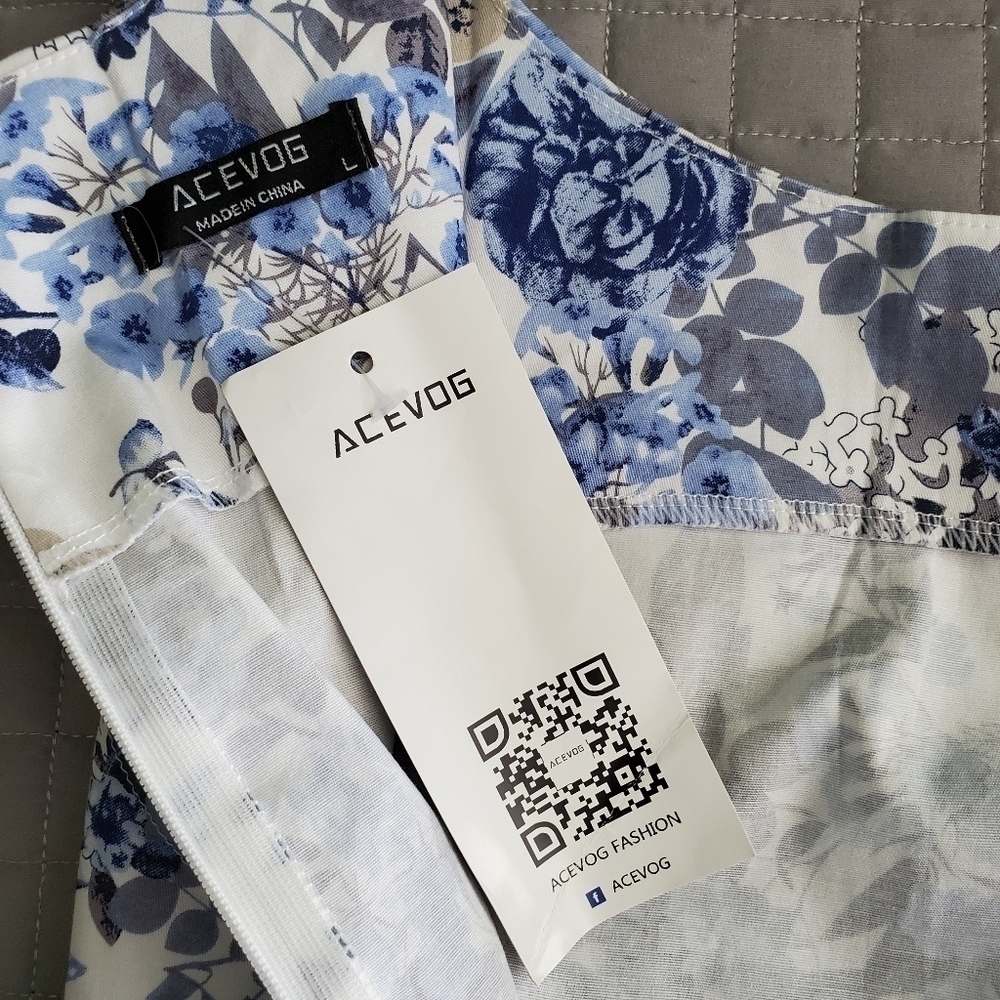 ACEVOG FIT AND FLARE SLEEVELESS DRESS - Picture 7 of 8